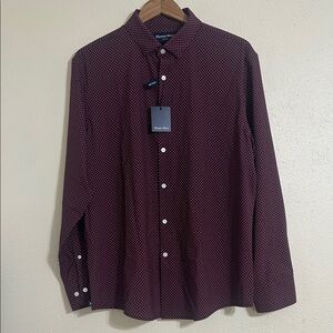 Mizzen+Main no tuck Burgundy Dress Shirt